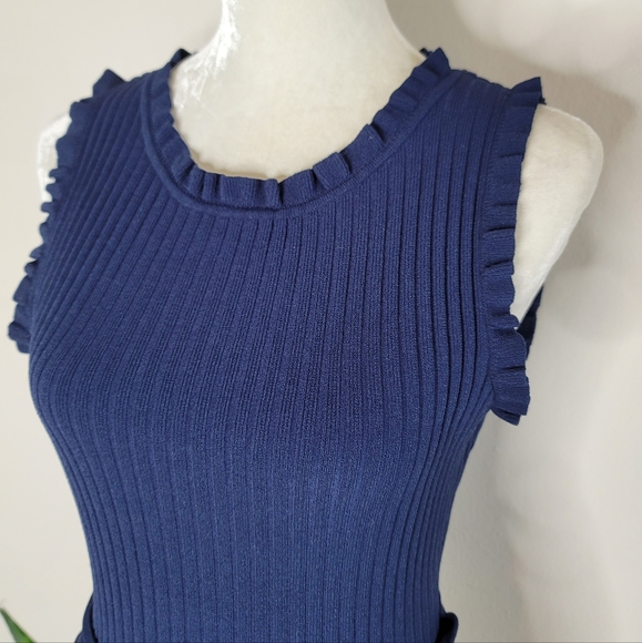 Milly Ruffle Tie Front Shell Top - Picture 3 of 11